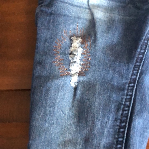 Girls size 12 Viggos Austin ankle skinny blue jeans with adjustable waist band - Picture 4 of 14